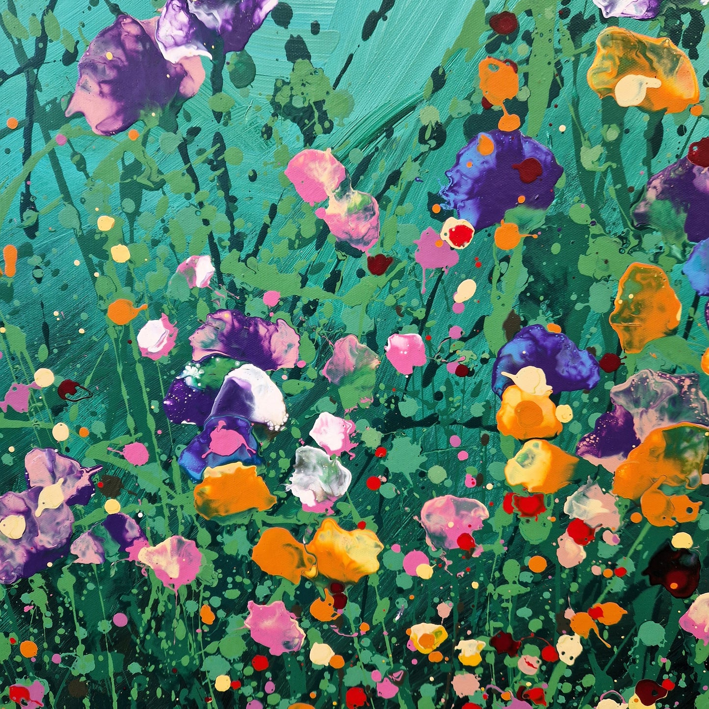 Amore mio- abstraktes florales Gemälde