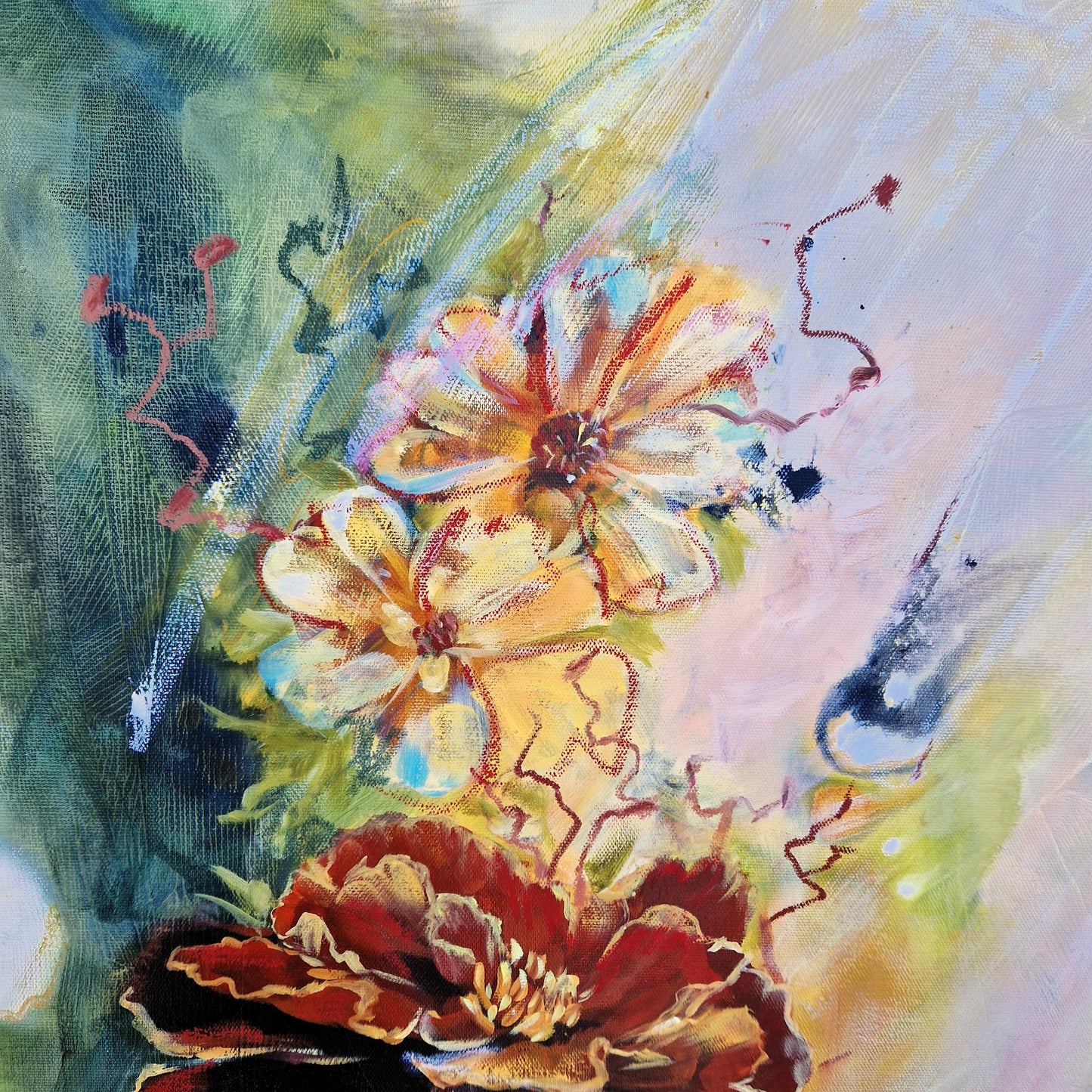 Blossom of the Moment II- Original Ölgemälde