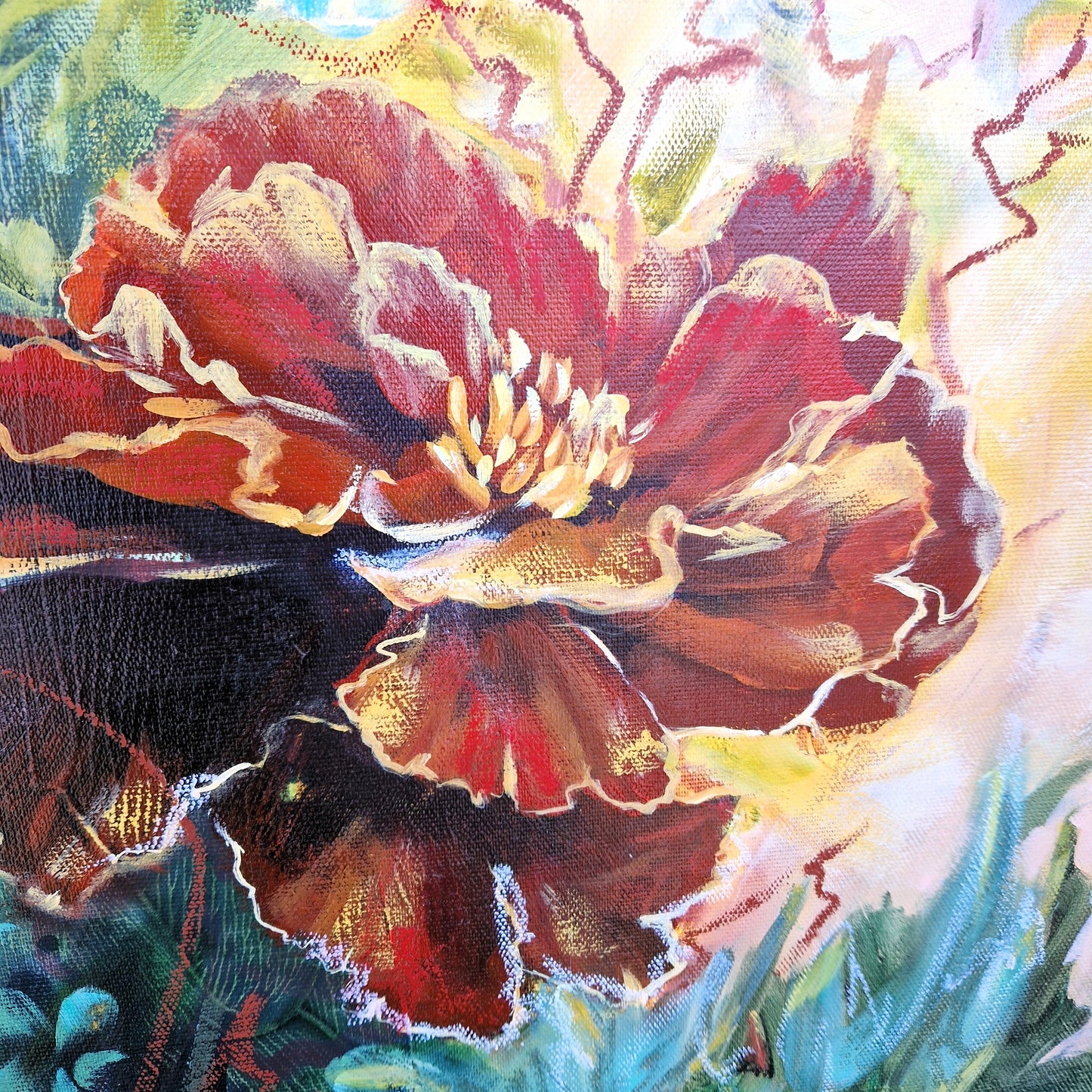 Blossom of the Moment II- Original Ölgemälde