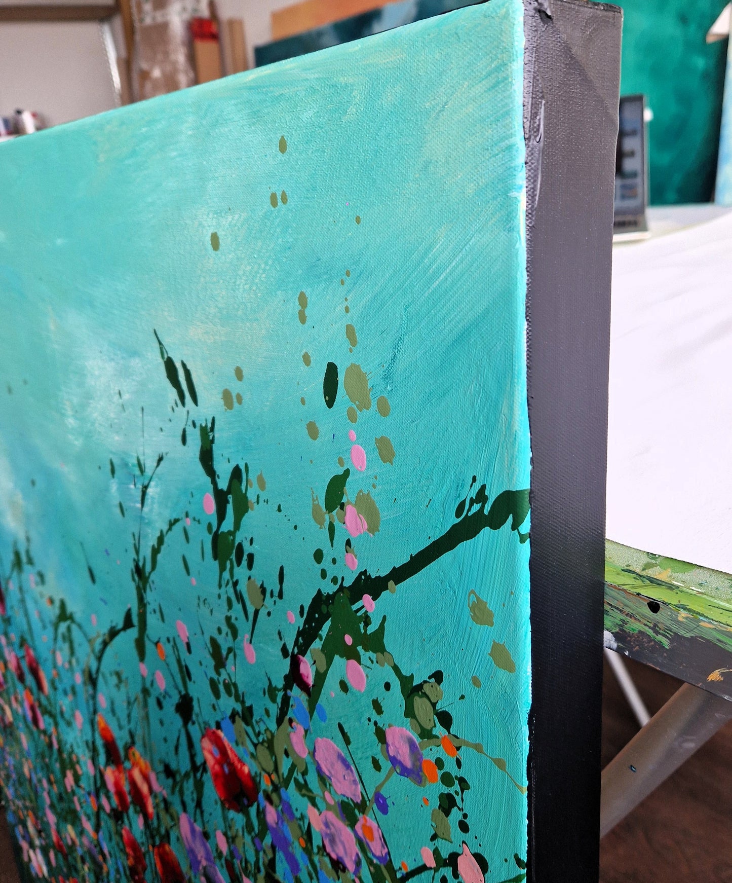 Dolce vita II- abstraktes florales Gemälde