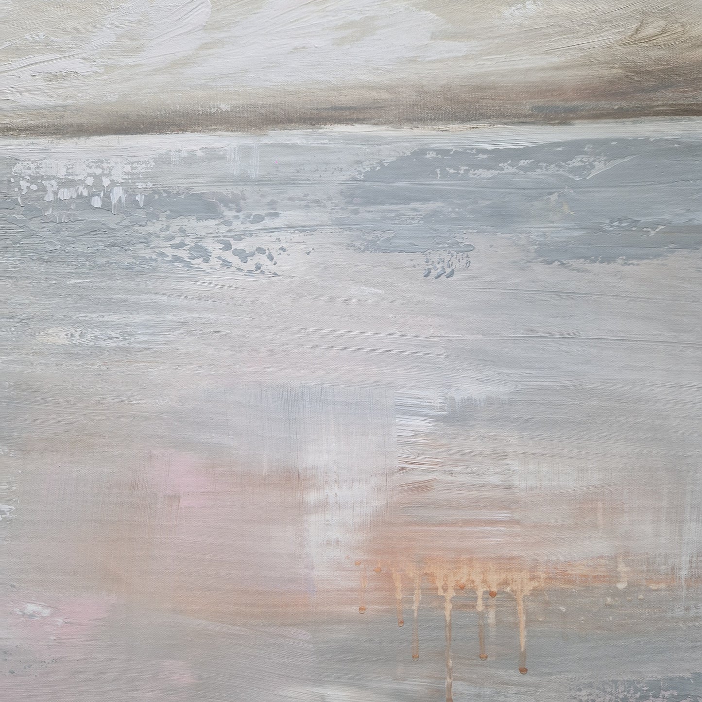 Be Still – Large Abstract Horizon Painting