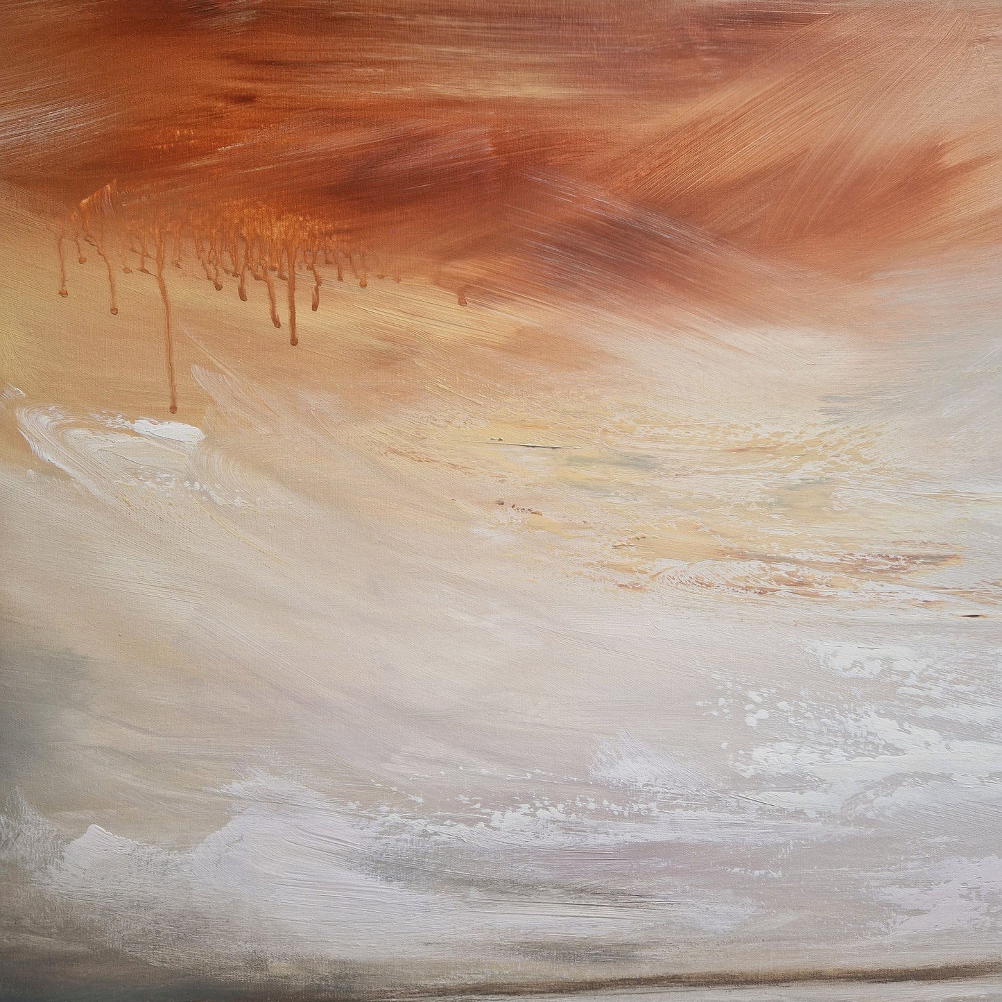 Be Still – Large Abstract Horizon Painting