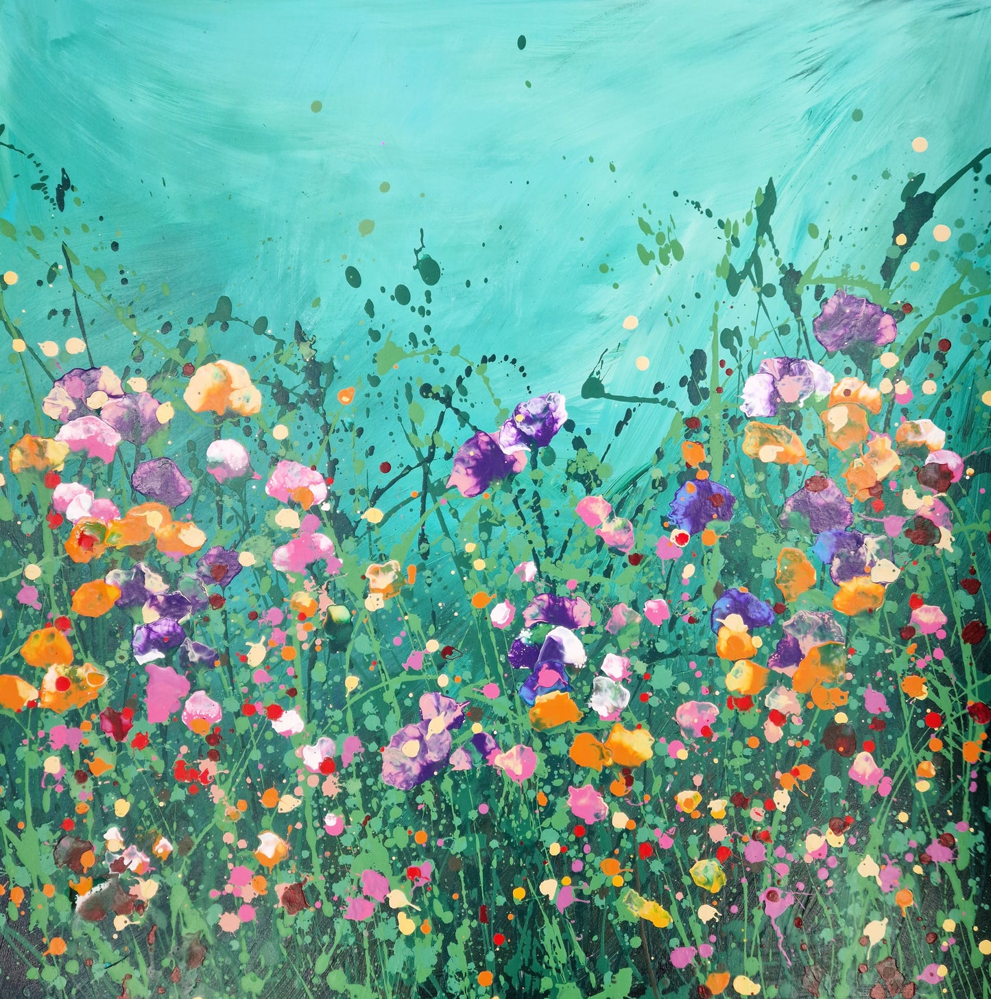 Amore mio- abstraktes florales Gemälde