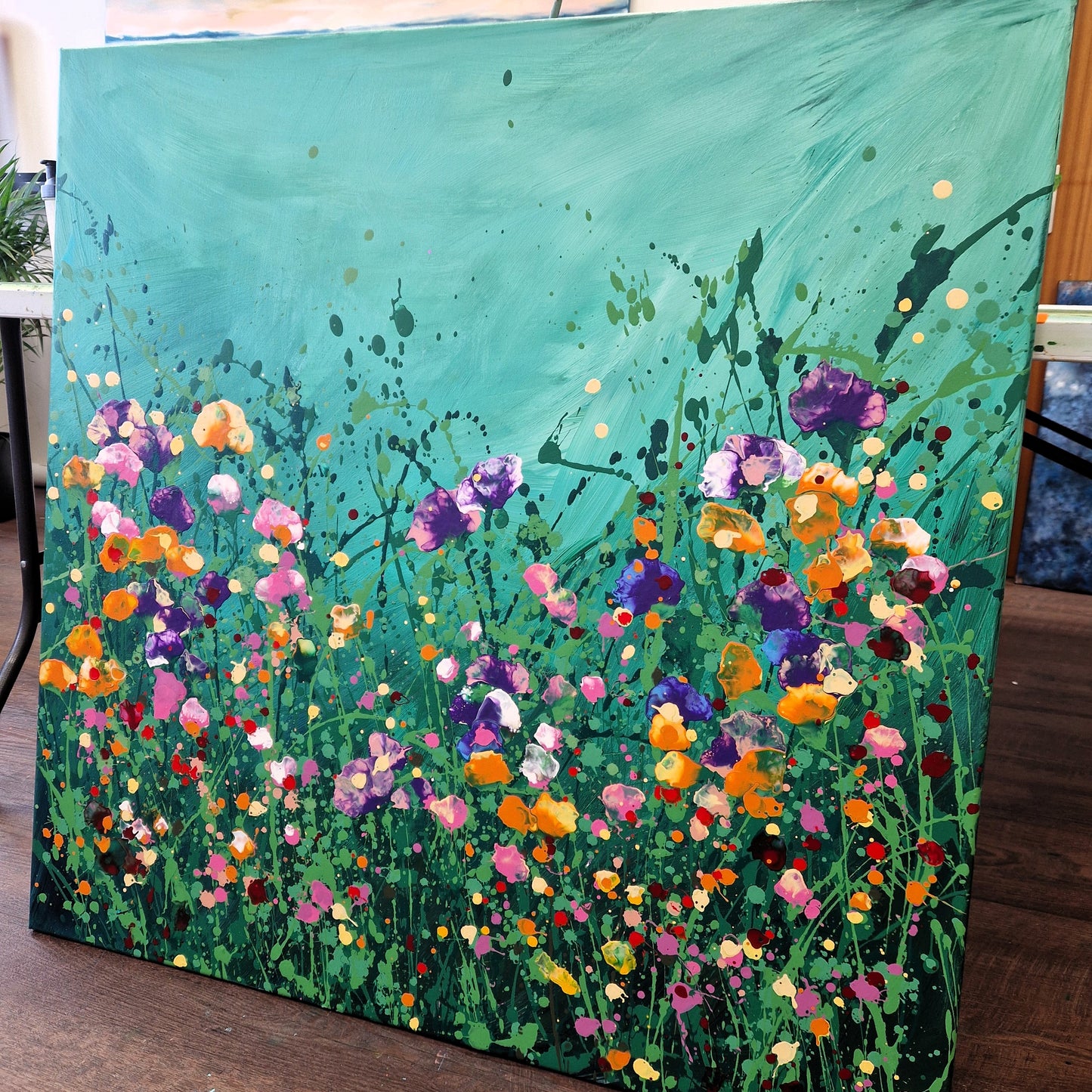 Amore mio- abstraktes florales Gemälde