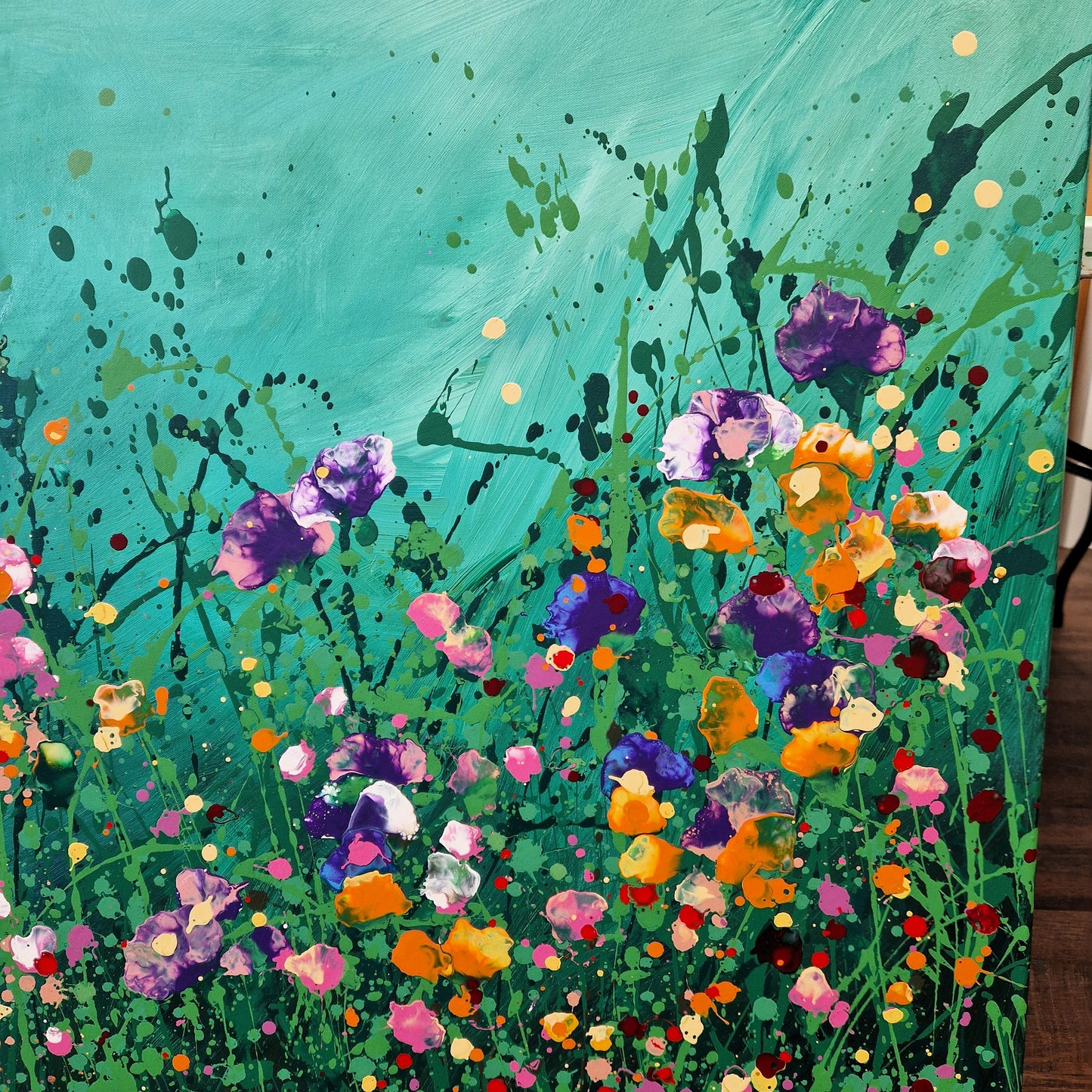 Amore mio- abstraktes florales Gemälde