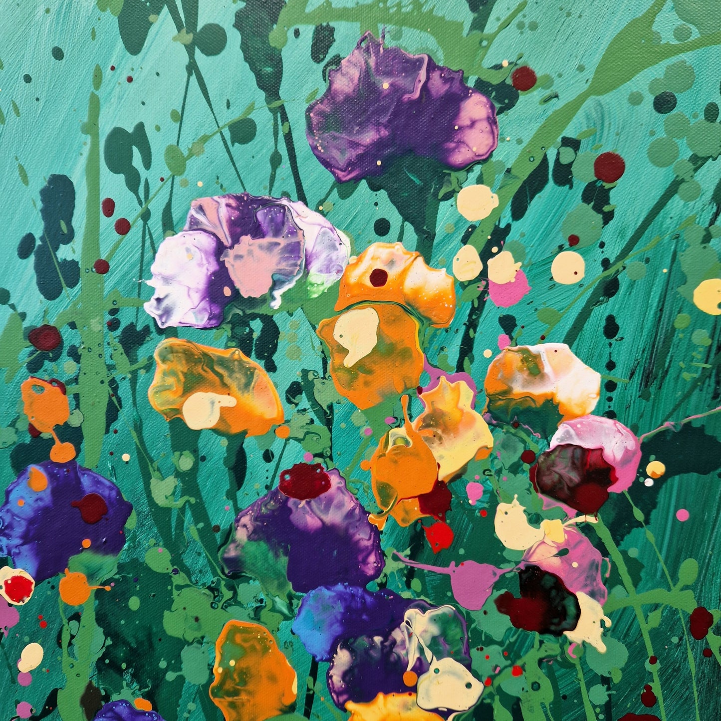 Amore mio- abstraktes florales Gemälde