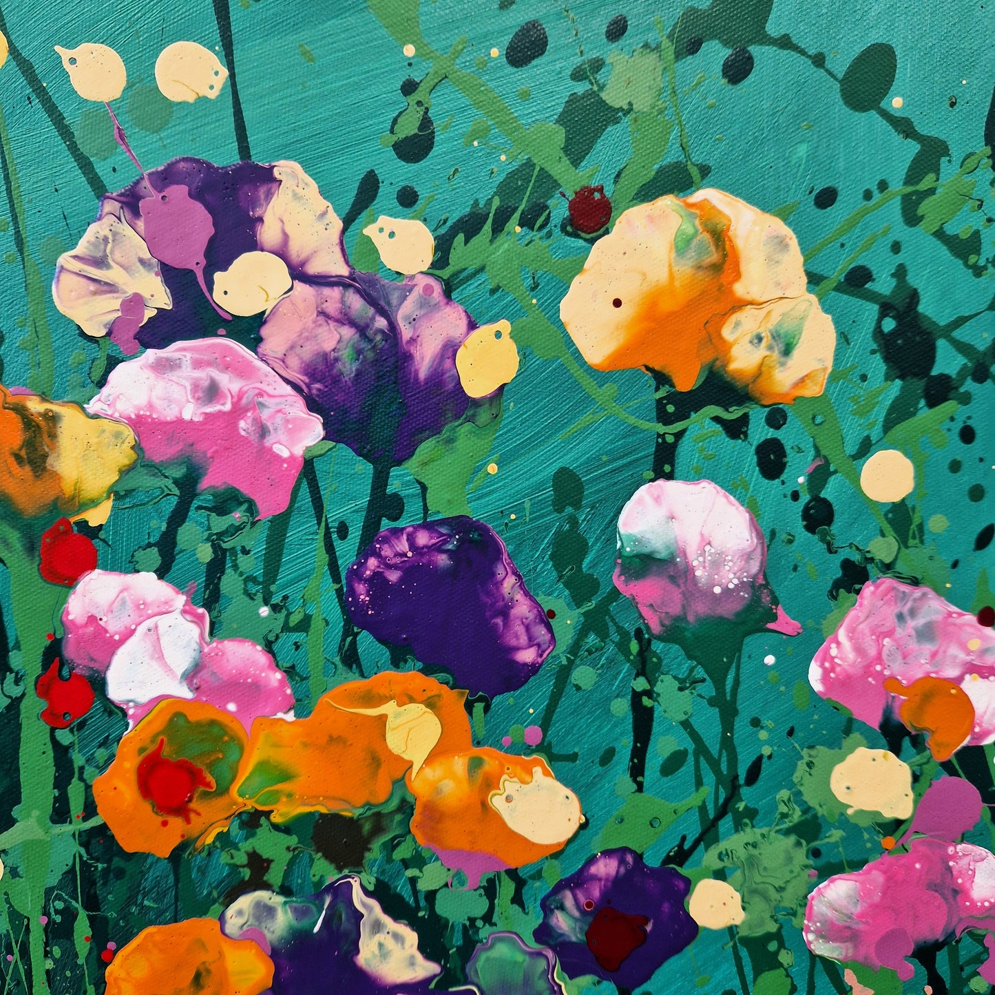 Amore mio- abstraktes florales Gemälde