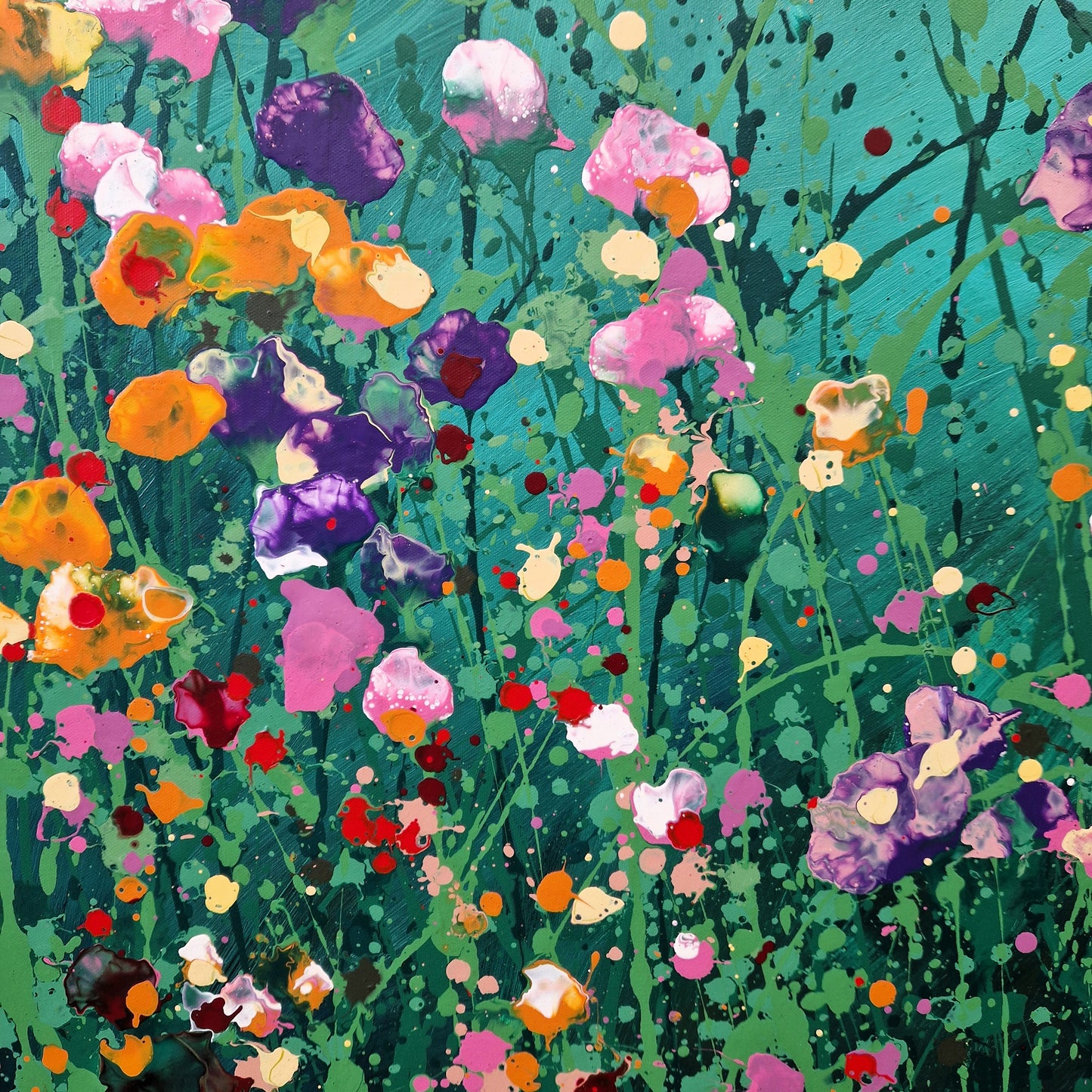 Amore mio- abstraktes florales Gemälde