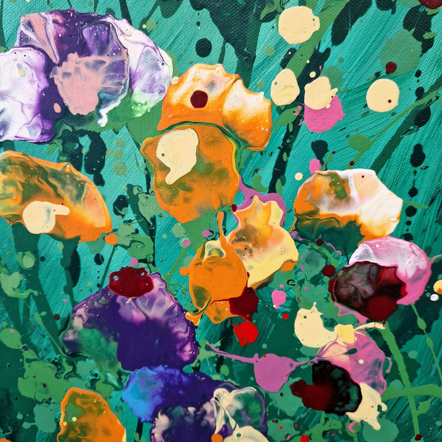 Amore mio- abstraktes florales Gemälde