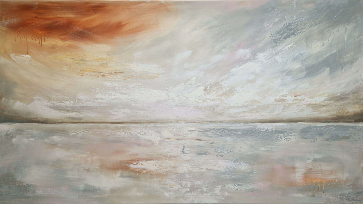 Be Still – Large Abstract Horizon Painting