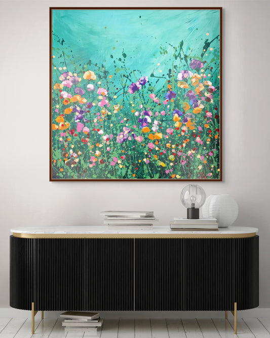 Amore mio- abstraktes florales Gemälde