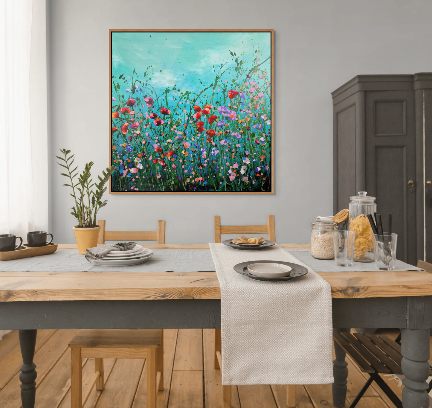 Dolce vita II- abstraktes florales Gemälde