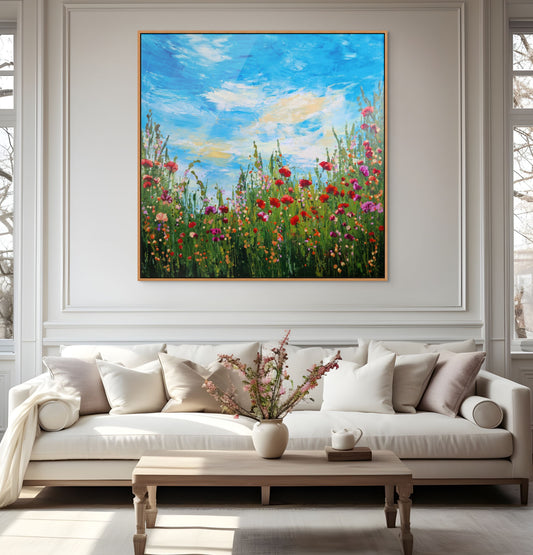 Fragrant roses- großes florales Gemälde