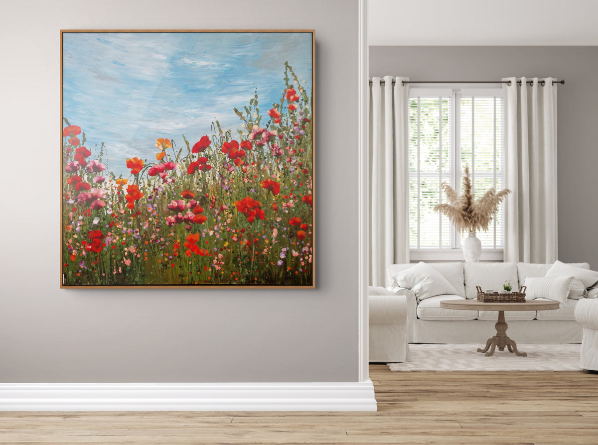 Roses smell – Abstract Floral Painting